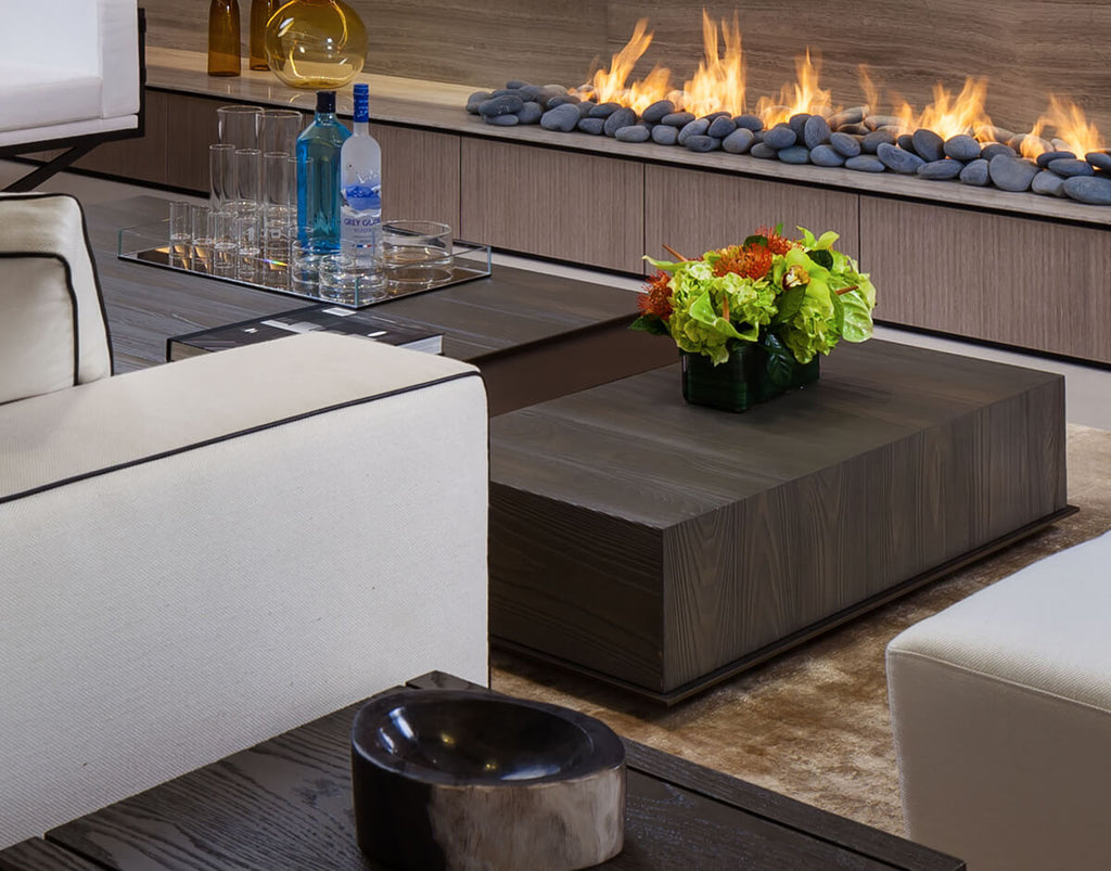 Havana Table rectangular dark wood coffee table with subtle grain for modern living room