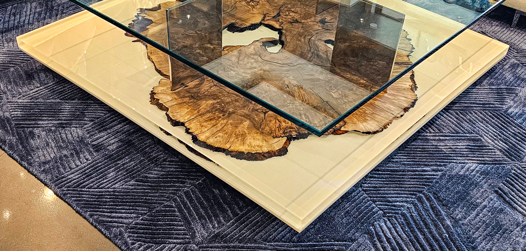 Pandion Walnut Wood Square Coffee Table - ARDITI COLLECTION®