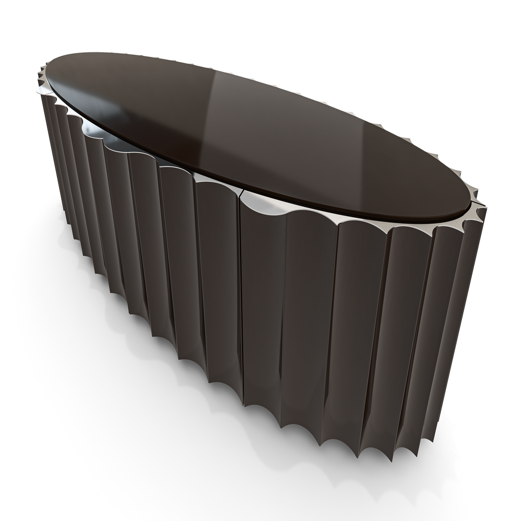 Fluted Chocolate Console - ARDITI COLLECTION®