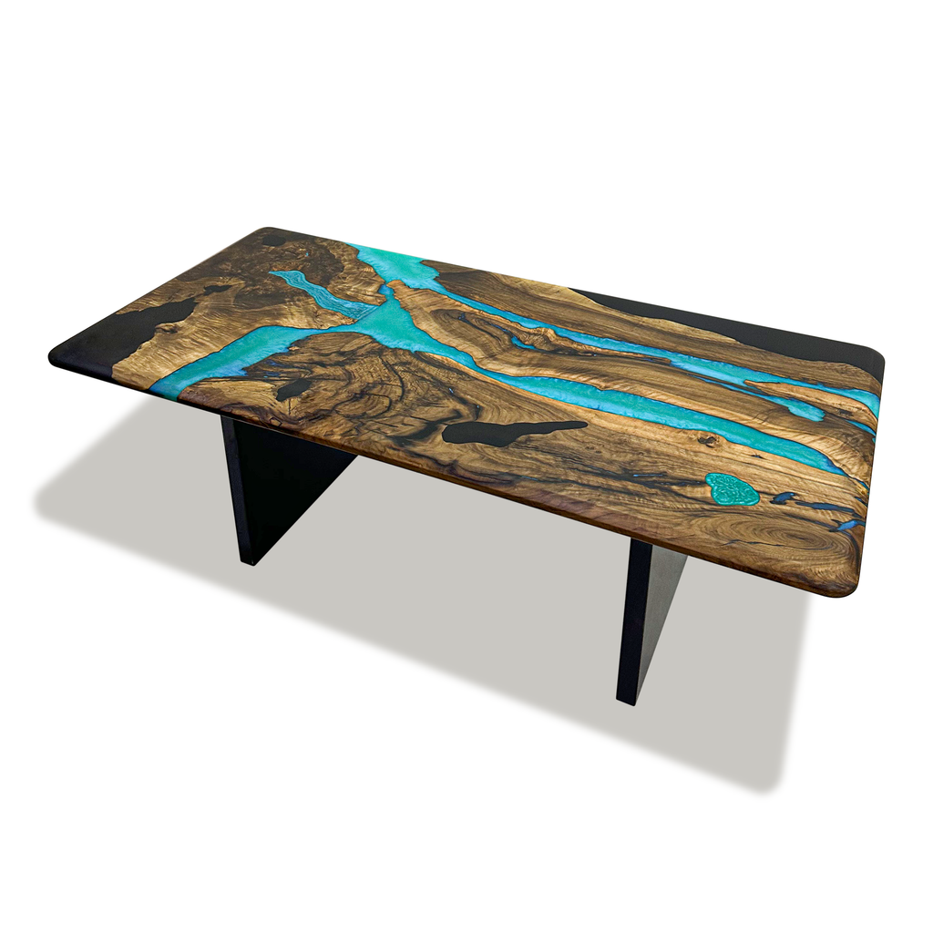Piebald Thyria Walnut Wood Dining Table - ARDITI COLLECTION®