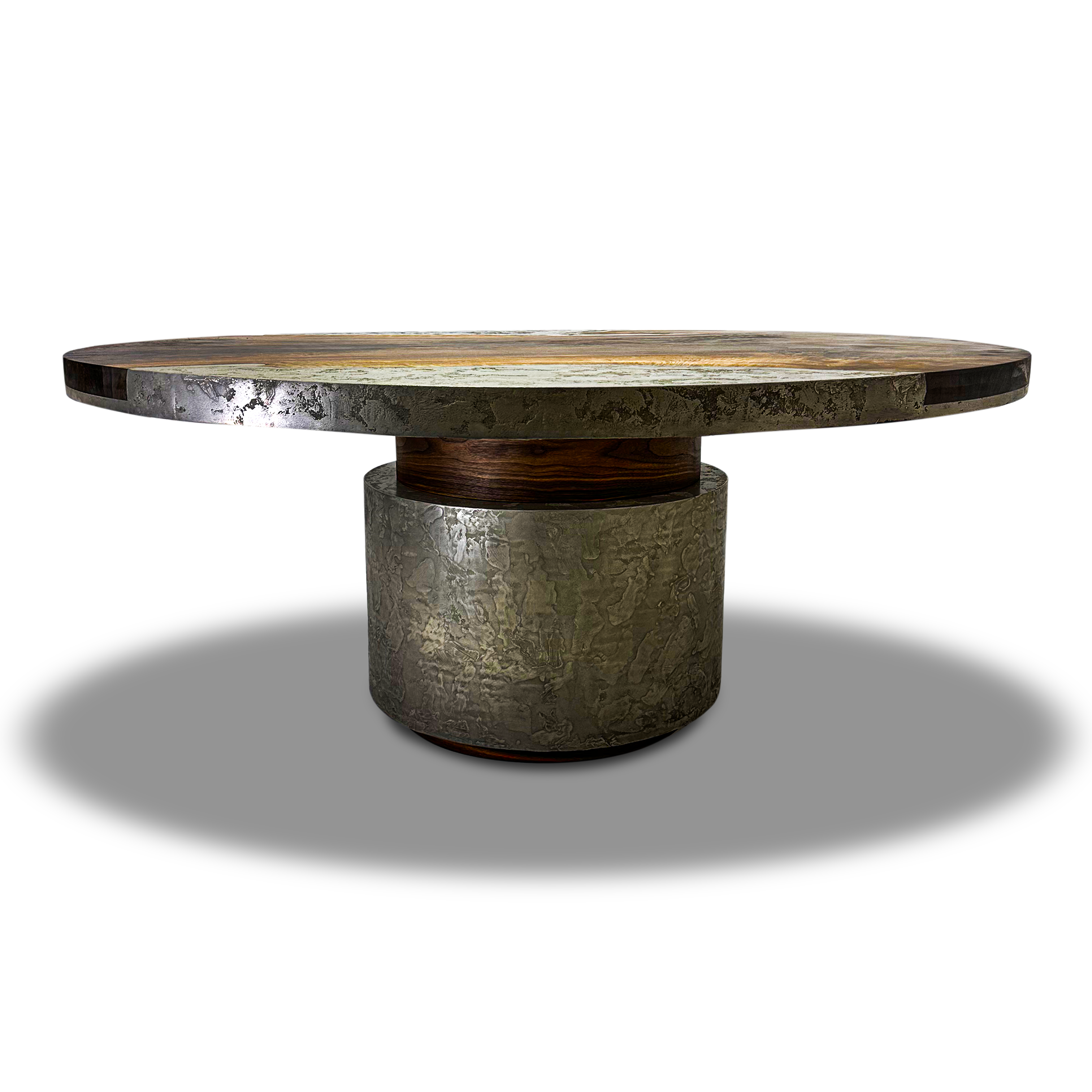 Eleadora Metal Resin Round Dining Table