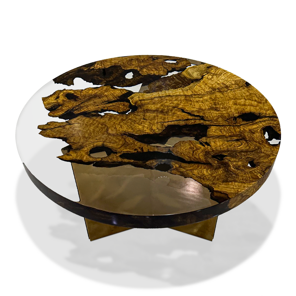 Medea Olive Wood Round Coffee Table - ARDITI COLLECTION®
