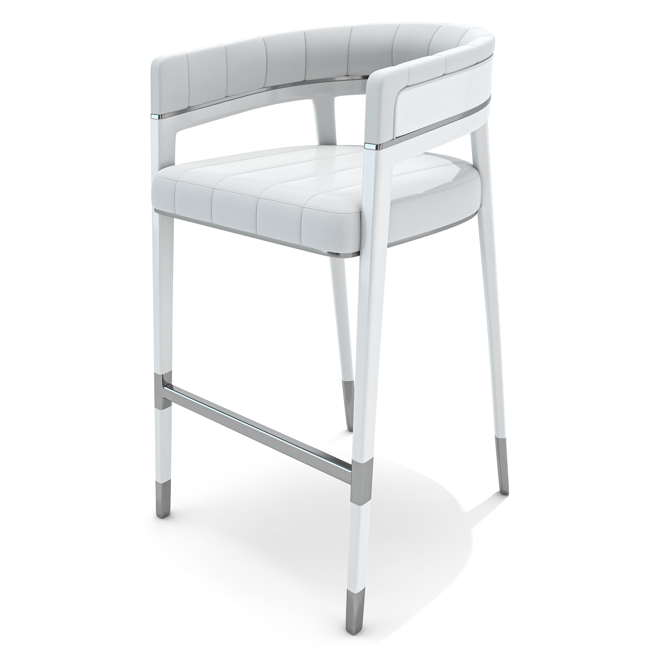 White Callista Counter/Bar Chair