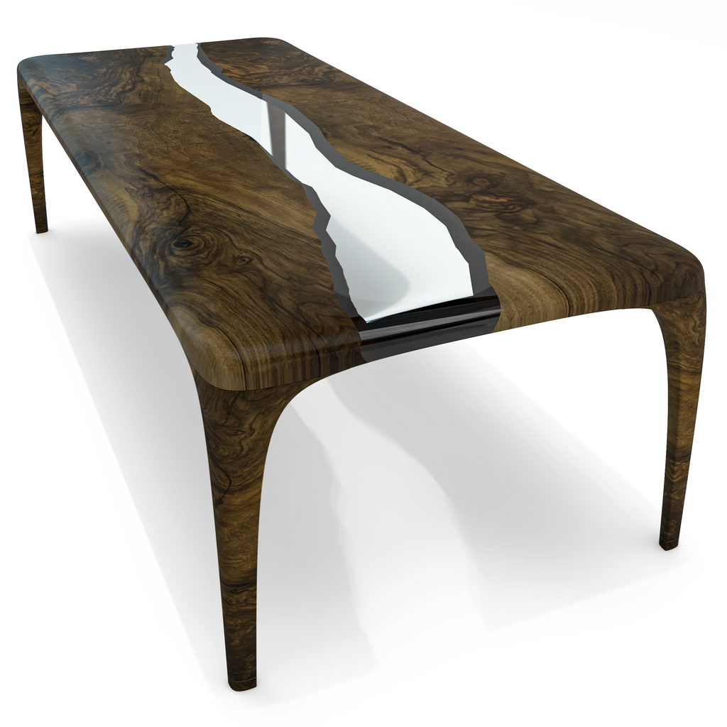 Manto Walnut Wood River Dining Table - ARDITI COLLECTION®