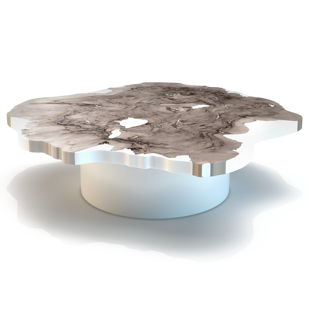 Agave Bleached Walnut Wood Coffee Table - ARDITI COLLECTION®