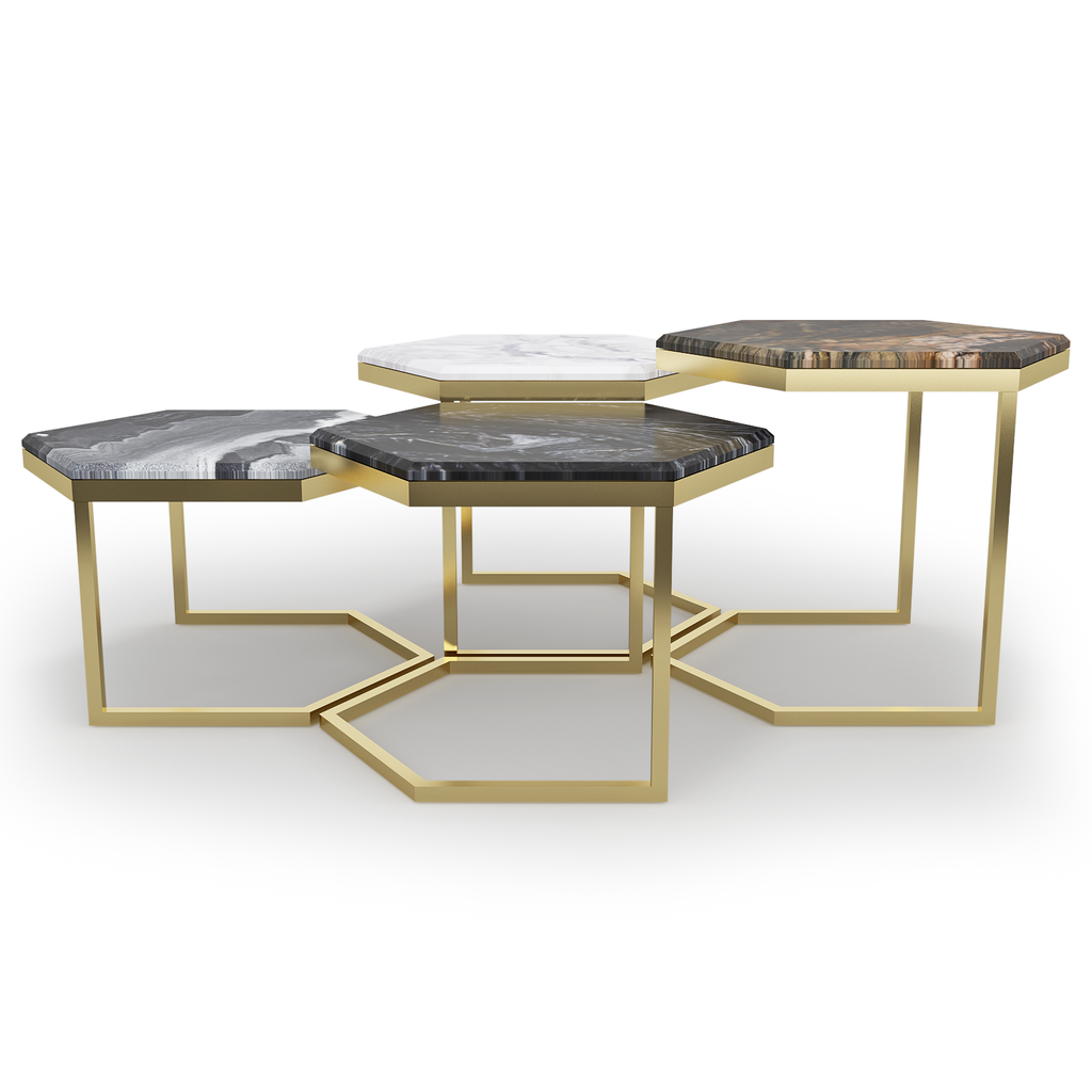 Alekto Stone Coffee Table Set - ARDITI COLLECTION®