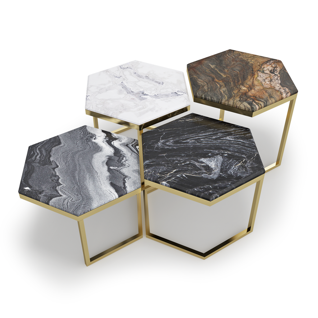 Alekto Stone Coffee Table Set - ARDITI COLLECTION®
