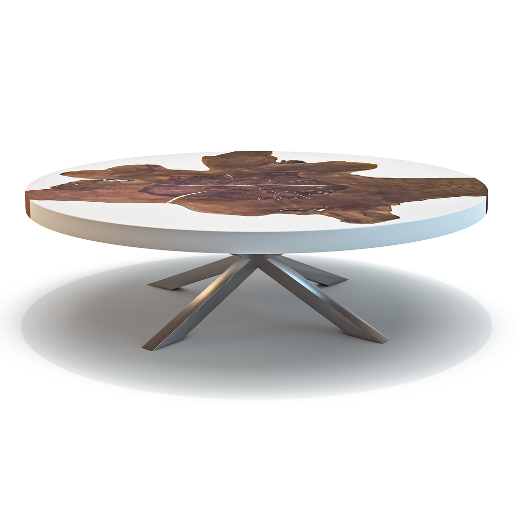 Anios Walnut Wood Round Coffee Table - ARDITI COLLECTION®