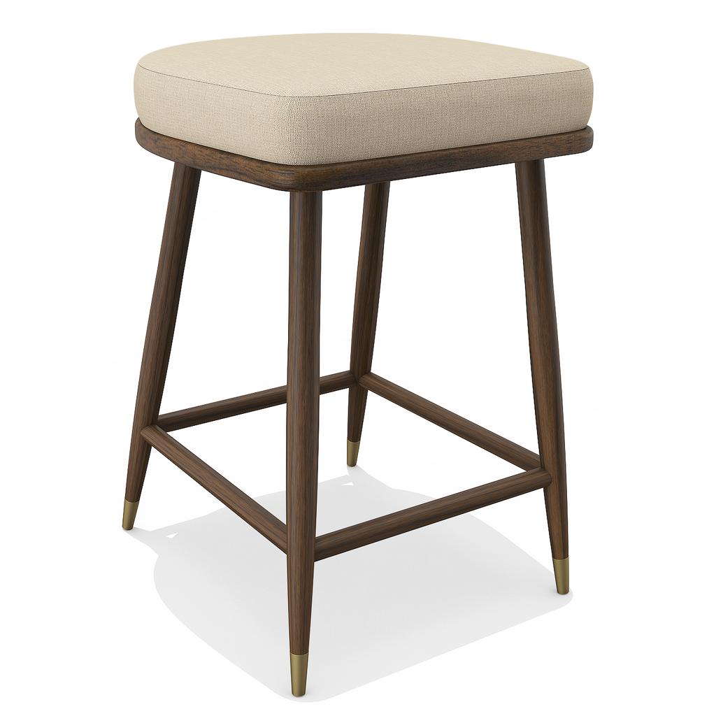 Ariane Walnut Wood Counter Stool - ARDITI COLLECTION®