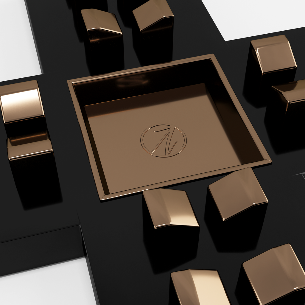 Bronze-colored textured kitchen sink showcasing luxury furniture for high-end interior design