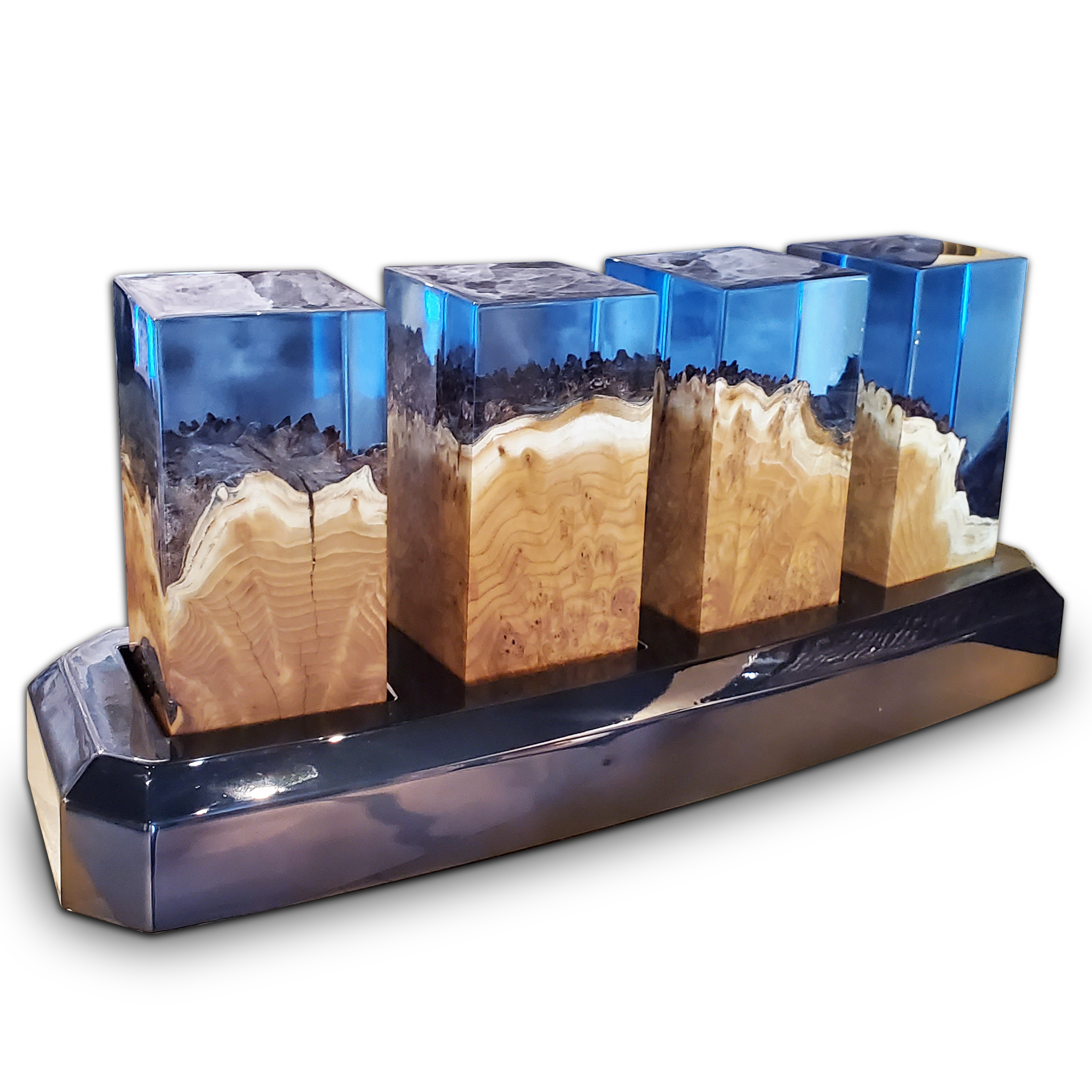 Deep Ocean Cubes With Base
