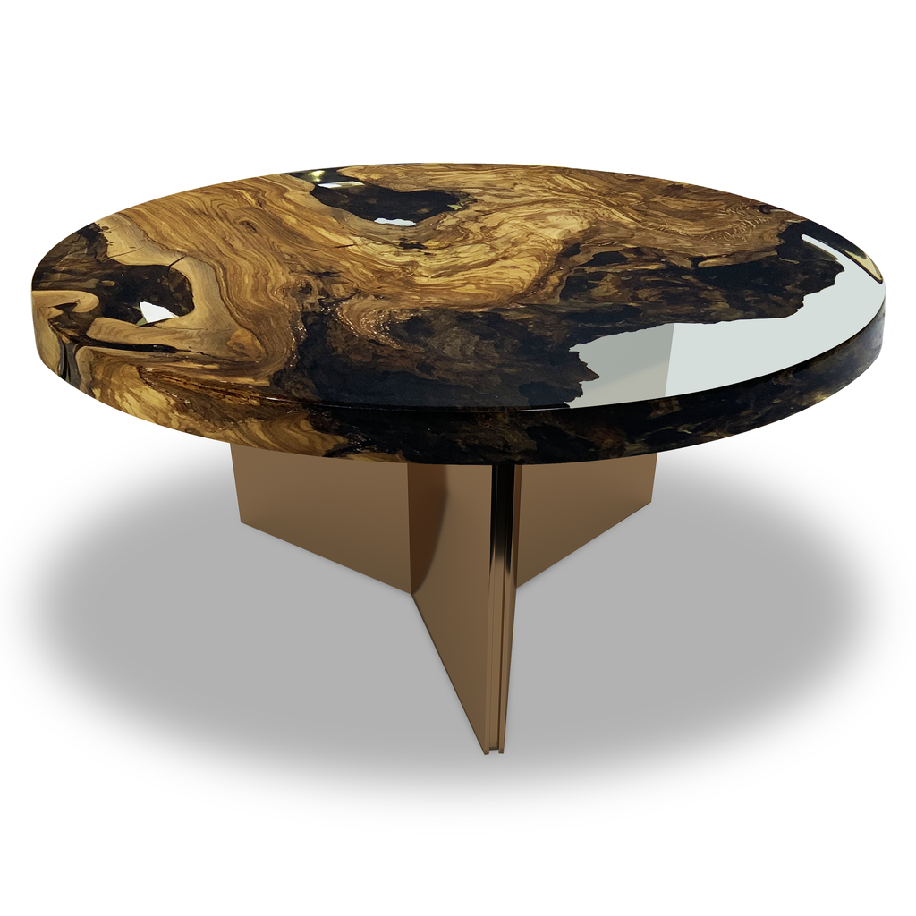 Medea Olive Wood Round Coffee Table - ARDITI COLLECTION®