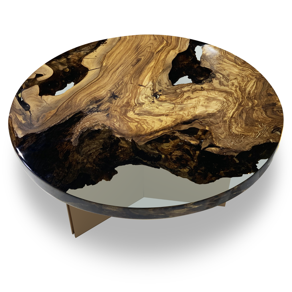Medea Olive Wood Round Coffee Table - ARDITI COLLECTION®