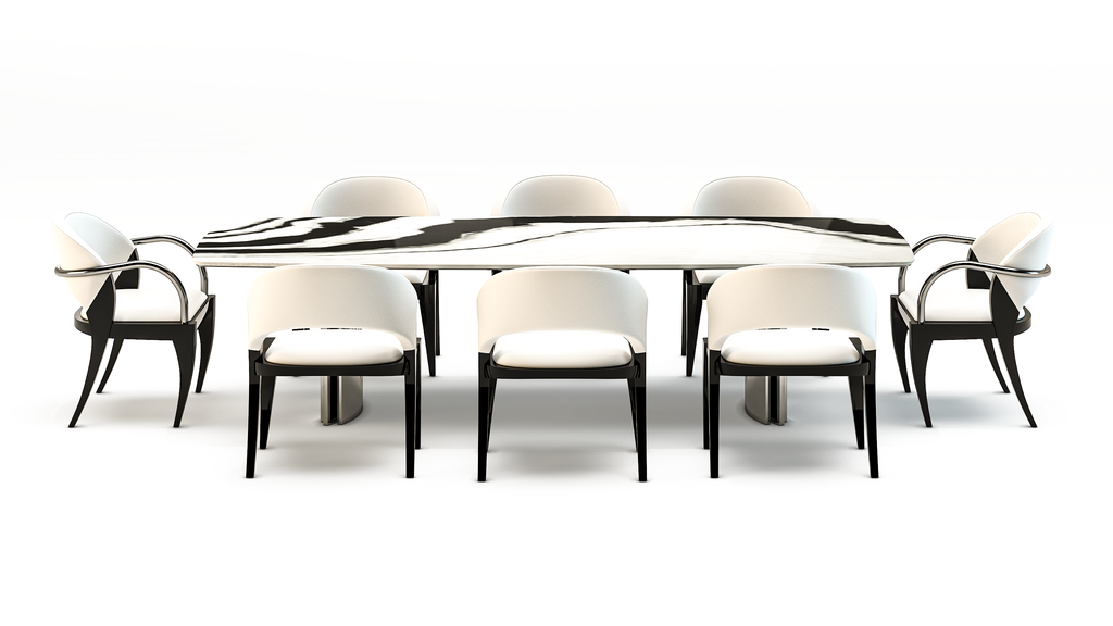 Meliades White Marble Dining Table - ARDITI COLLECTION®