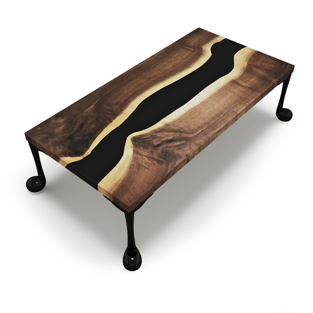 Melody Walnut Wood River Coffee Table - ARDITI COLLECTION®
