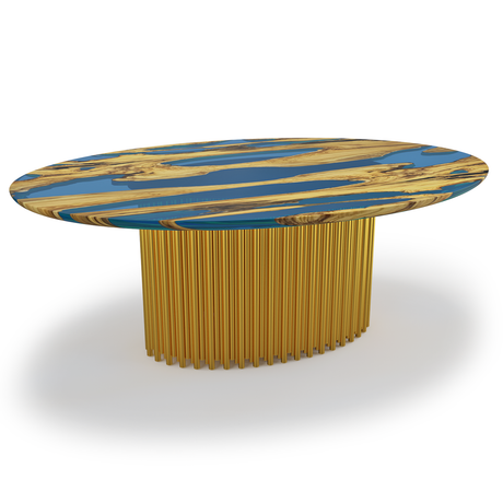 Evohe Olive Wood Oval Dining Table