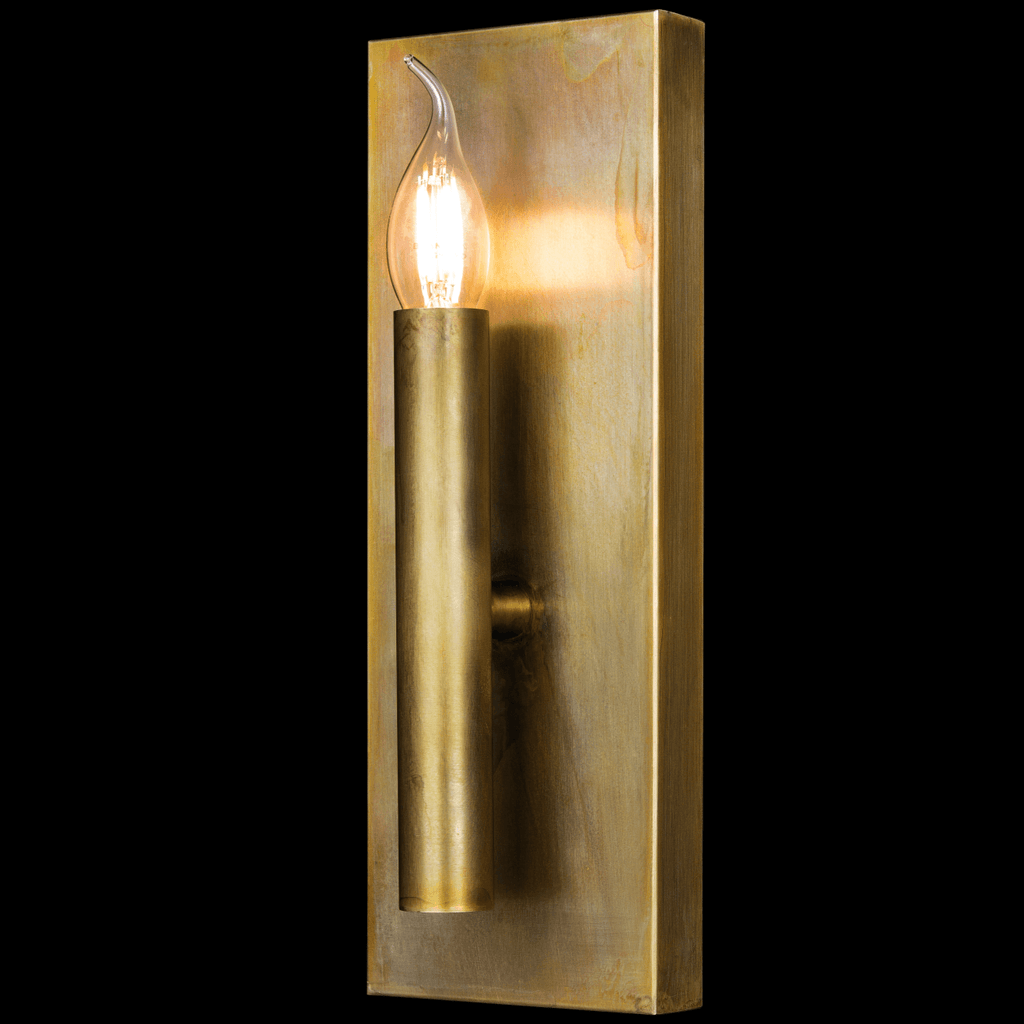 Shiro Wall Lamp brass wall sconce with candle-style light bulb for elegant lighting