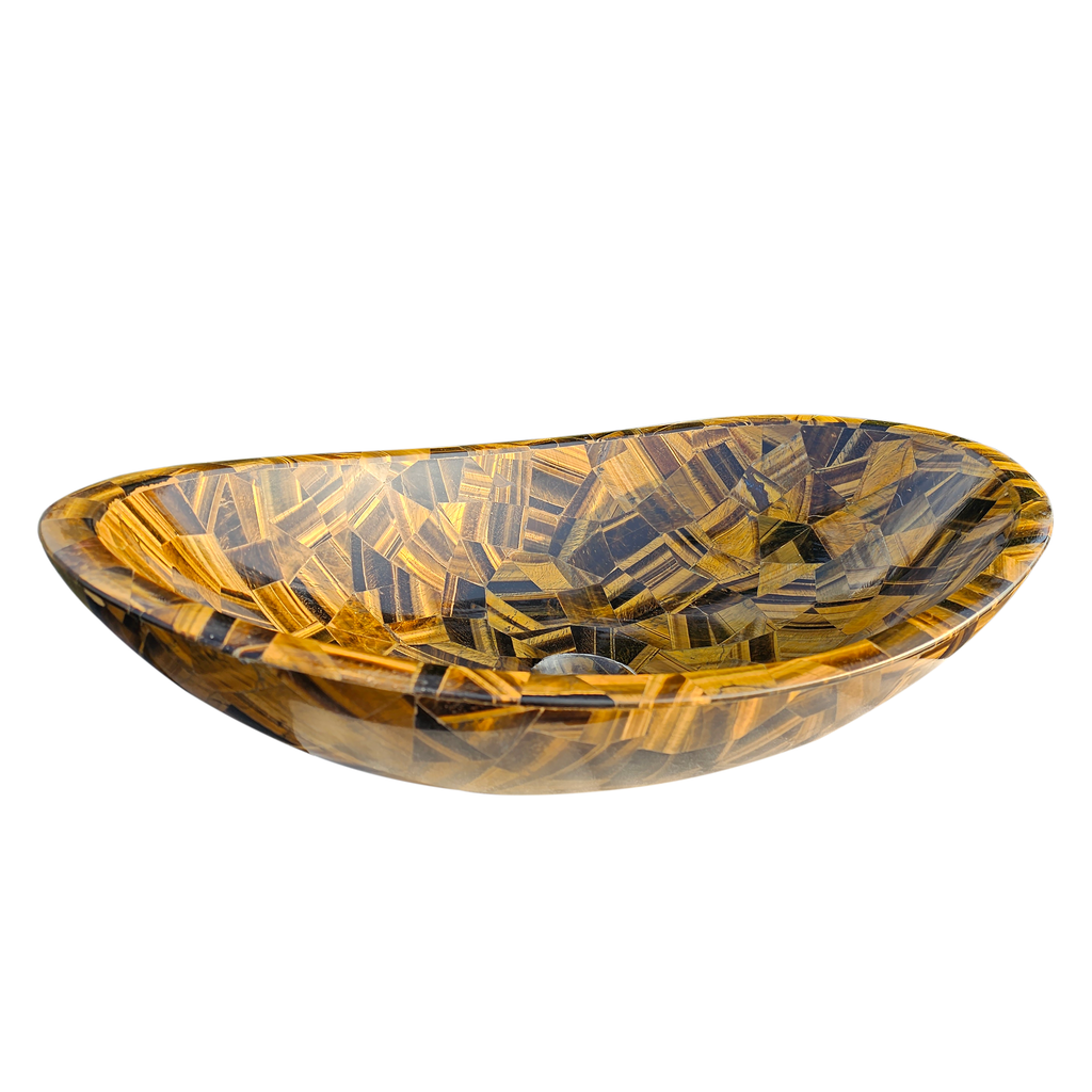 Tigers Eye Semi-Precious Stone Custom Wash Basin - ARDITI COLLECTION®