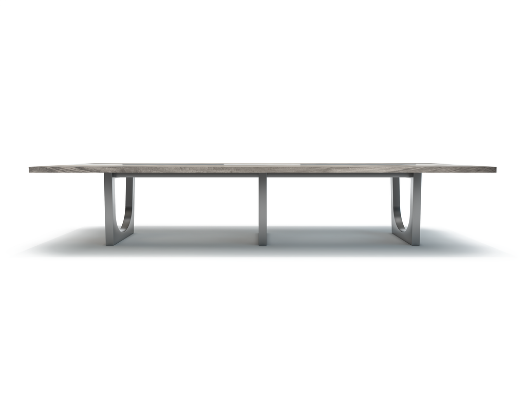 Timberwolf Carna Bleached River Walnut Wood Dining Table - ARDITI