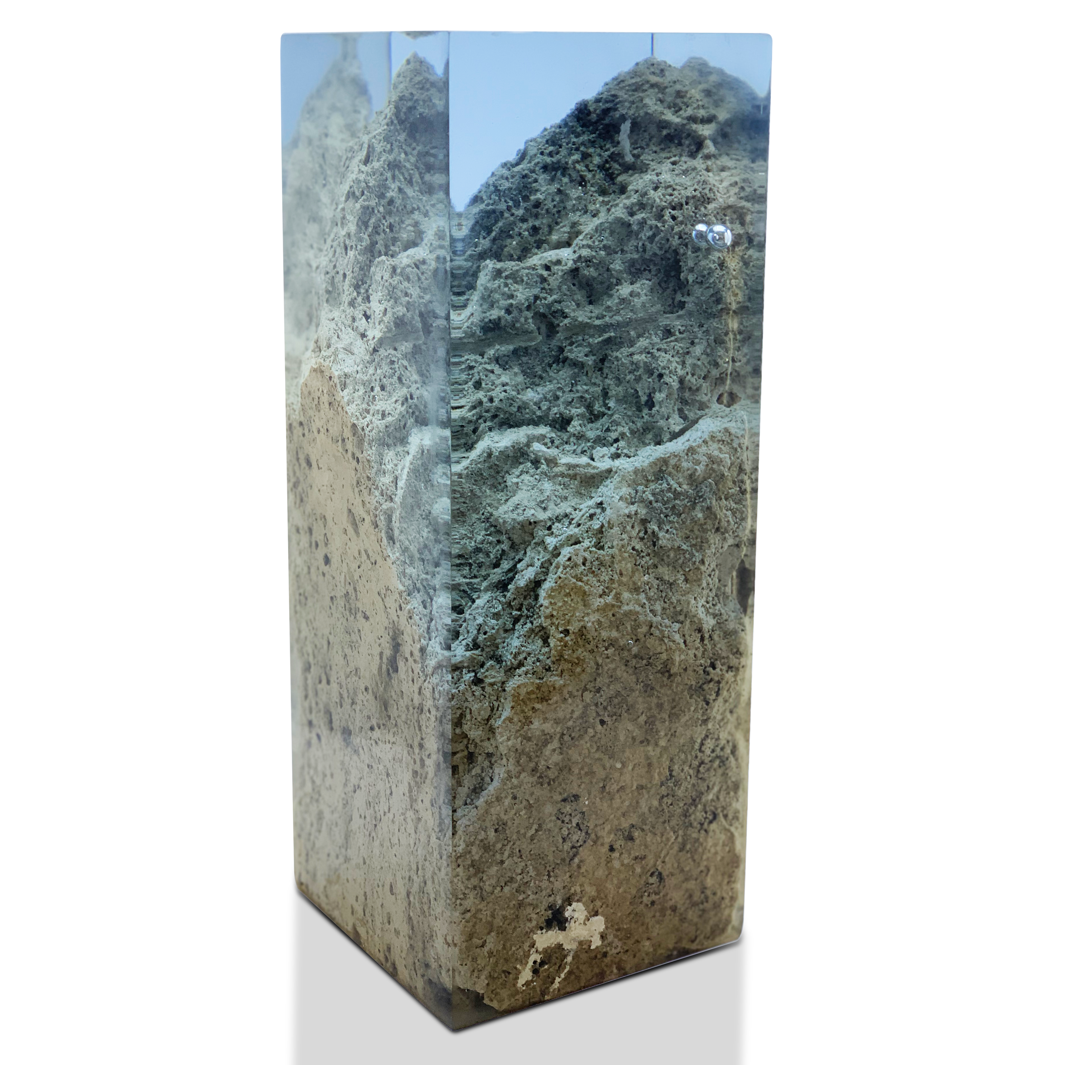 Travertine Rock Decorative Cube