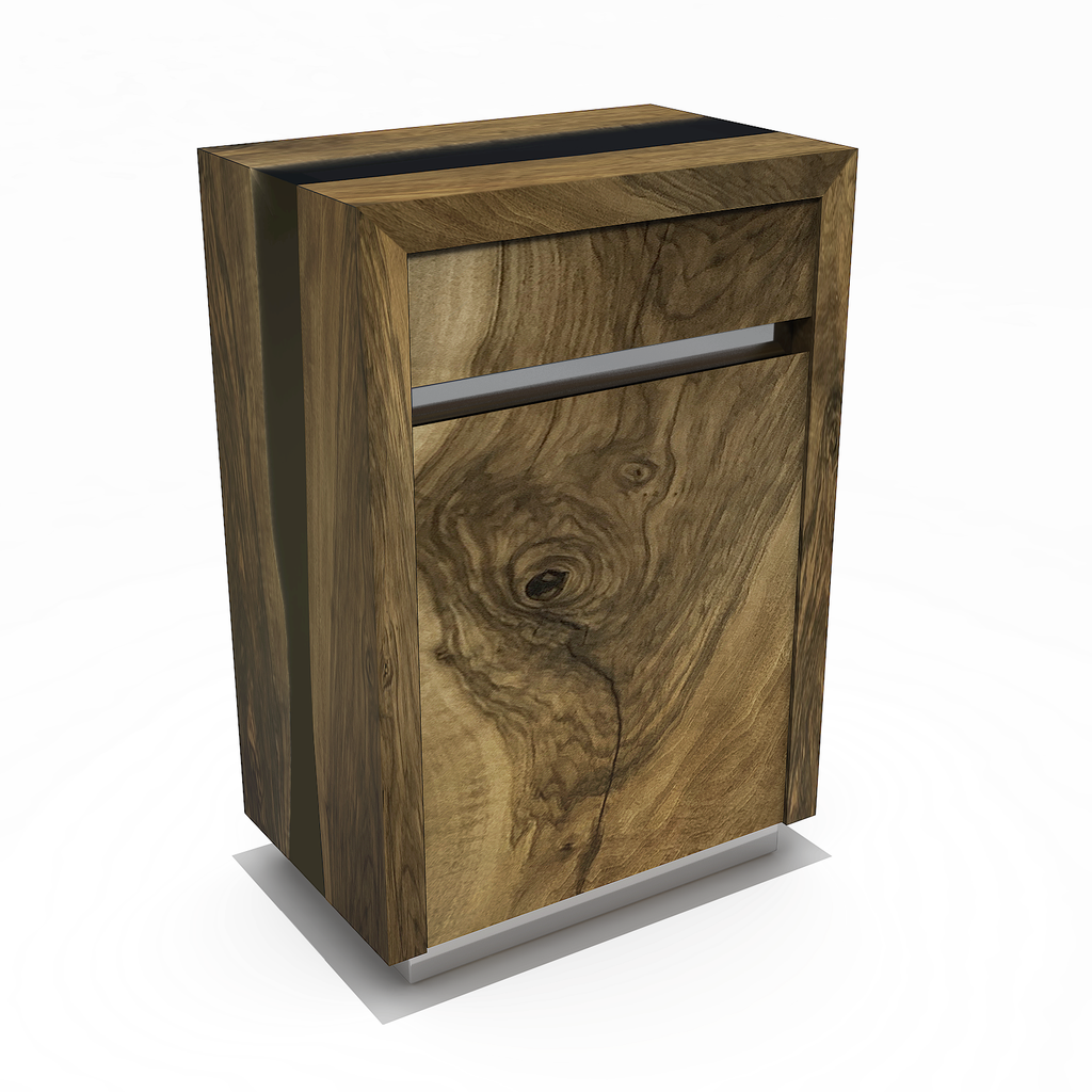 Waterfall Walnut Wood Cabinet - ARDITI COLLECTION®