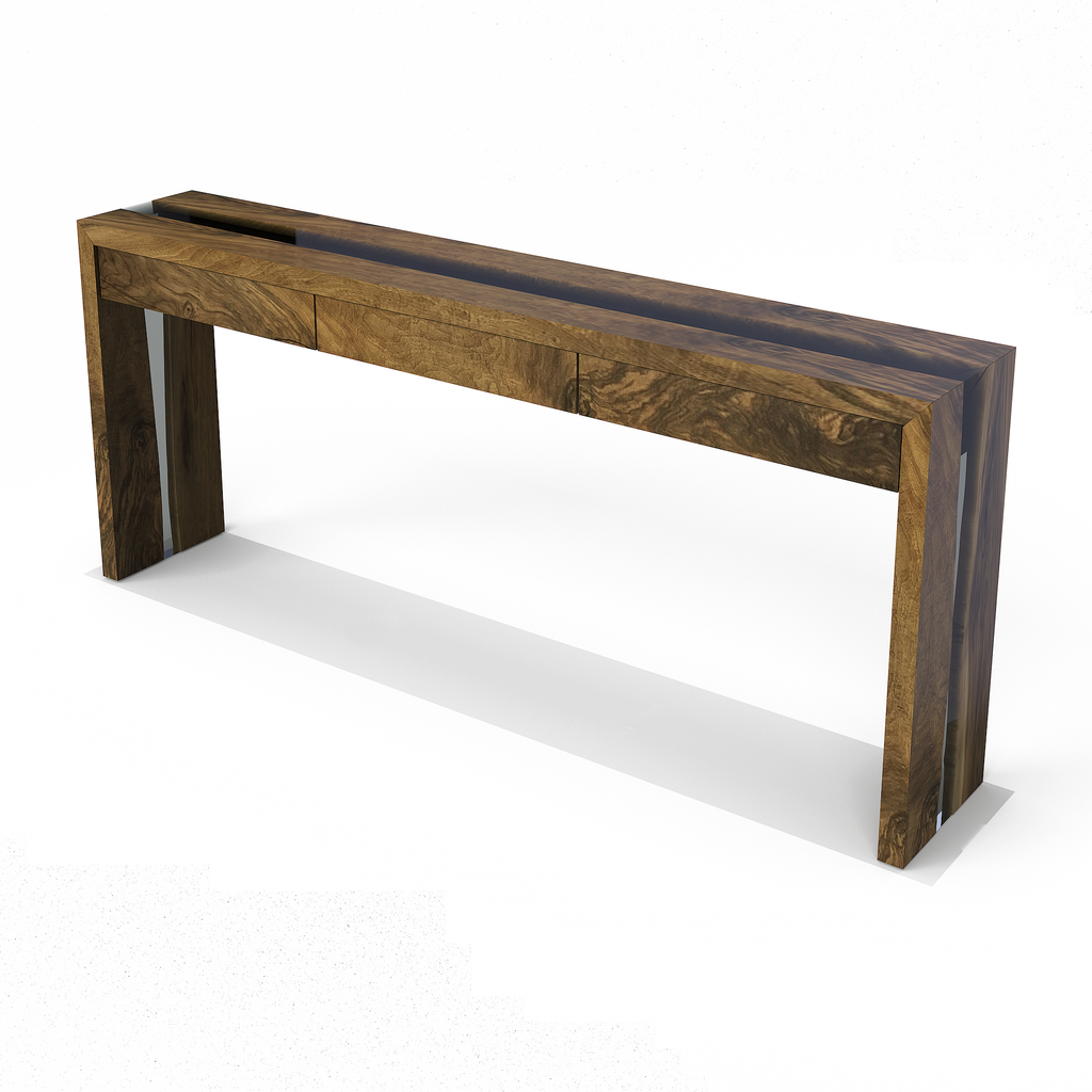 Waterfall Walnut Wood Console - ARDITI COLLECTION®
