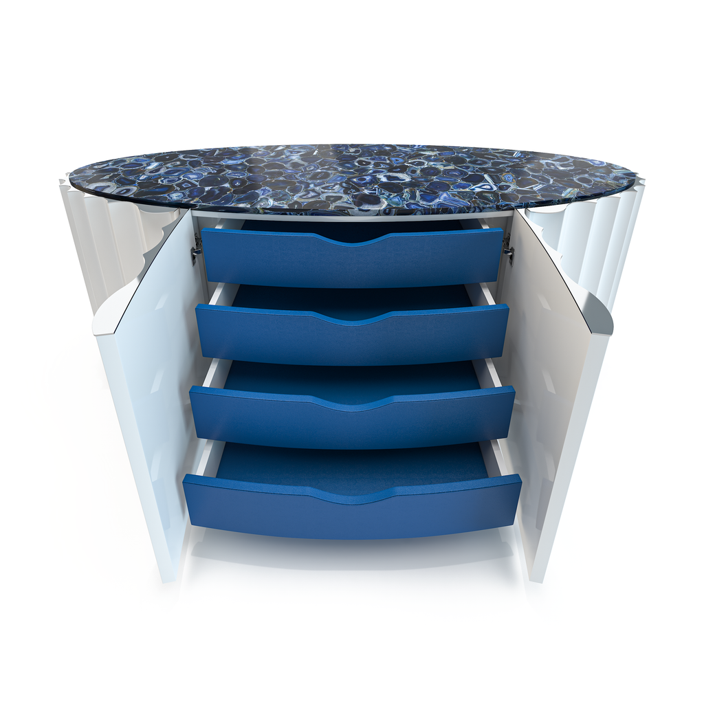 Fluted White Console - ARDITI COLLECTION®