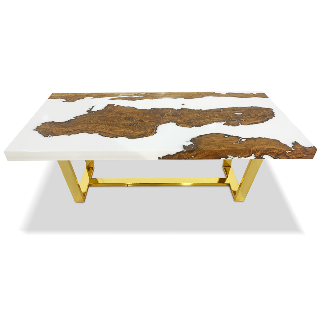 White Morano Olive Wood Coffee Table - ARDITI COLLECTION®