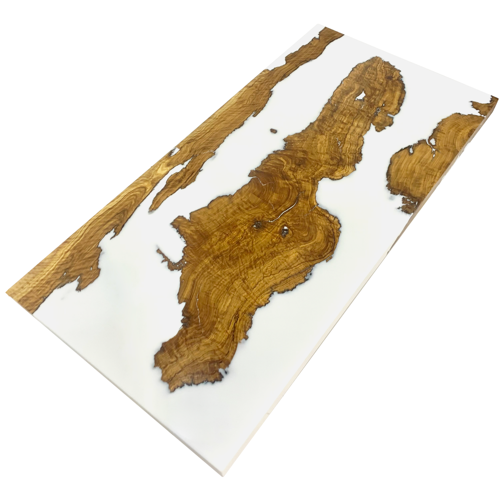 White Morano Olive Wood Coffee Table - ARDITI COLLECTION®